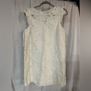 Monteau Cream Lace Mini Dress